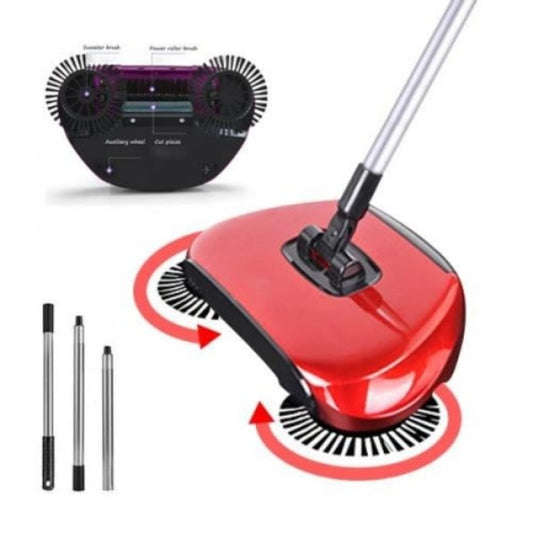360 degree magic broom, room and office floor sweeper cleaner dust mop set, house hold push rotating sweeping broom.