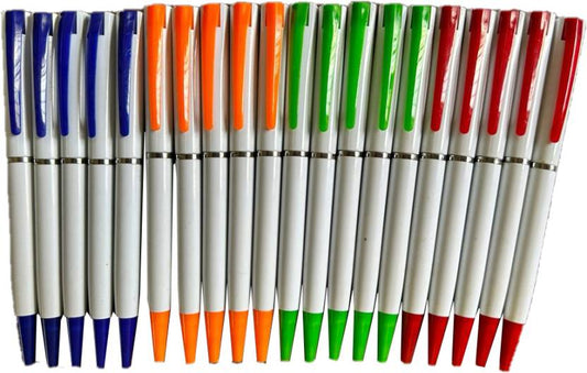 20 piece  of Twist ballpen point pen for school office stationery, black ink pen Refill  (Pack of 20, Black)