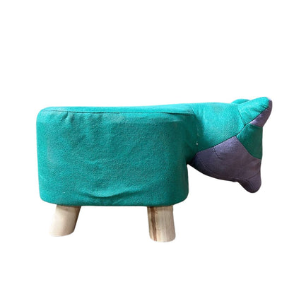 1382- Small Footstool for Children Animal Shapes Footstool with 4 Wooden Legs (Assorted Design)