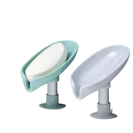 Plastic Soap Stand Holder for Bathroom Kitchen Sink Self Draining Soap Dish Holder