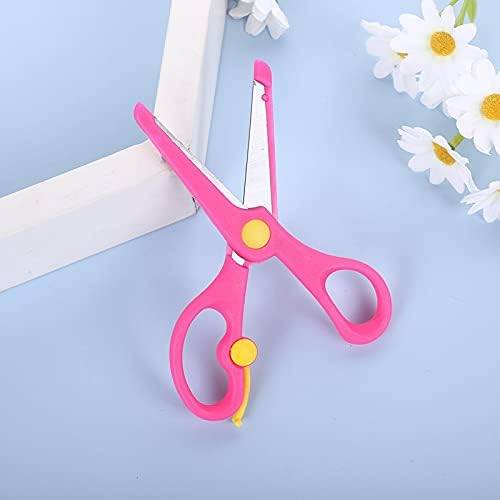 1054- Safety Scissors Kids Scissors School Scissors for Kids Children Toddler Stationery Beginner Practice Handmade Small Scissors Safety Hemming