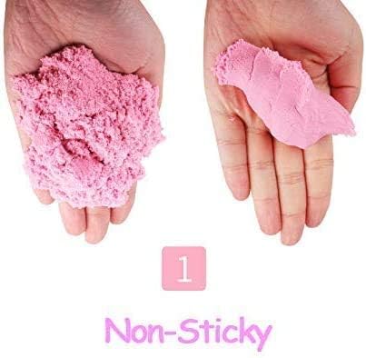 1403- 1 Pack Slimy Sand Clay for Indoor Playing Moldable 500gm in Resealable Bag  (Mixed colours) (No Toxic)