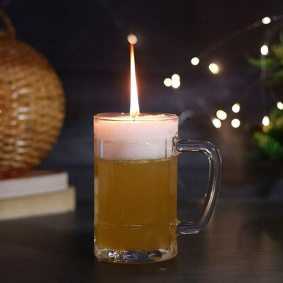 1442- Candles Beer Mug Theme Candle for Party Decoration