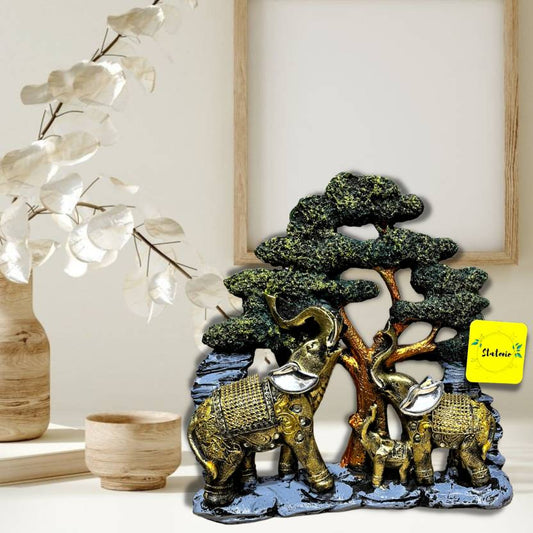 1181- Three Elephant Sculpture Showpiece For Home Table Office