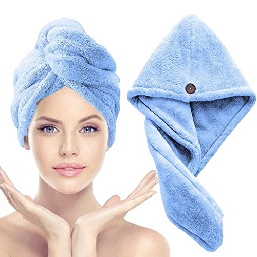 1048- Hair Towel Wrap for Women, Hair Turban for Drying Wet Hair, Easy Twist Hair Towels, Super Absorbent and Ultra Soft Bath Towel