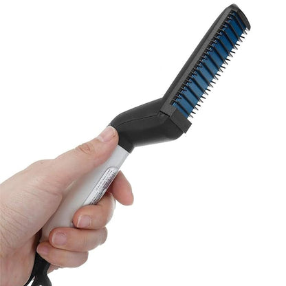 1045- Ionic Beard Straightening Comb - Detangling & Volatizing & Styling Beard Straightening Brush for Men