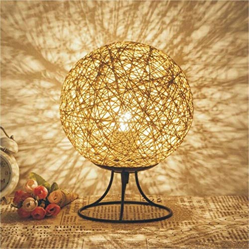 1052- Modern Minimalist LED Thread Table Lamp USB Plug Bedroom Bedside Lamp