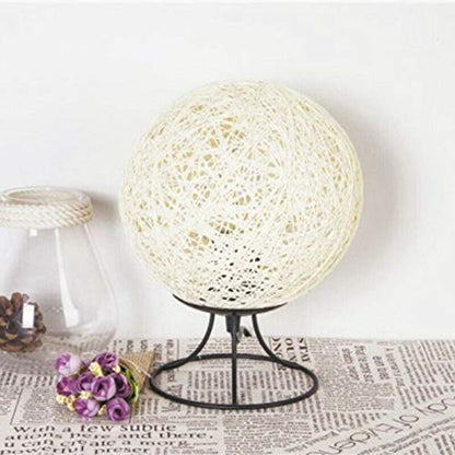 1052- Modern Minimalist LED Thread Table Lamp USB Plug Bedroom Bedside Lamp