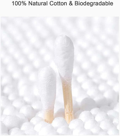 1011- 500pcs Box white Double Head Cotton Swabs Nose Ears