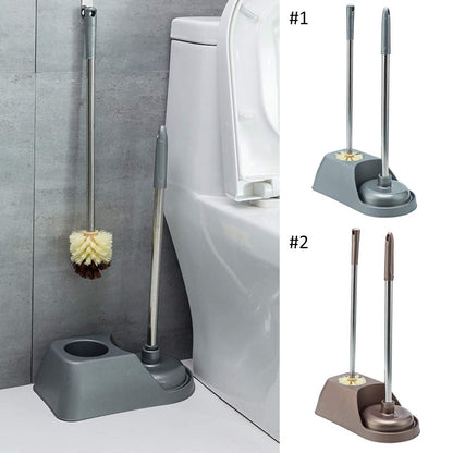 1619- Toilet cleaning plunger with Brush