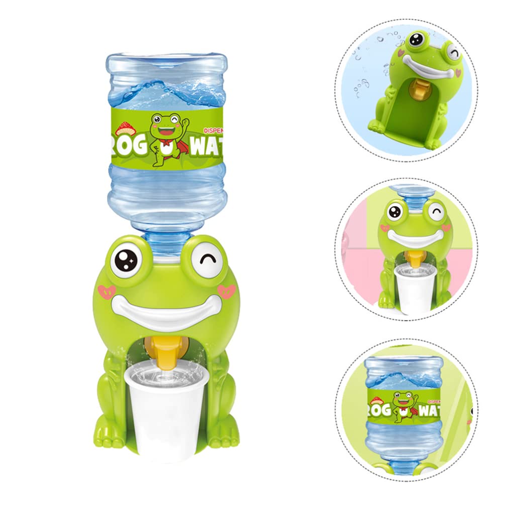 1417- Mini Water Dispenser Frog Water Machine Dollhouse Drinking Fountain