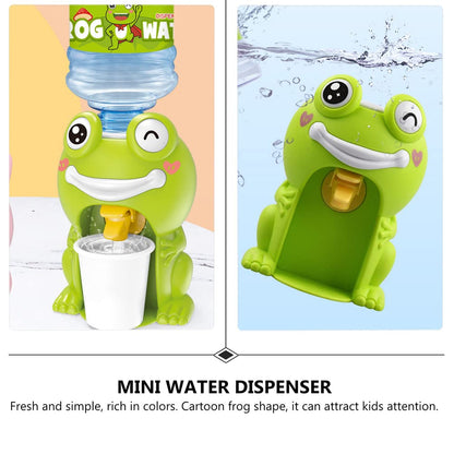 1417- Mini Water Dispenser Frog Water Machine Dollhouse Drinking Fountain