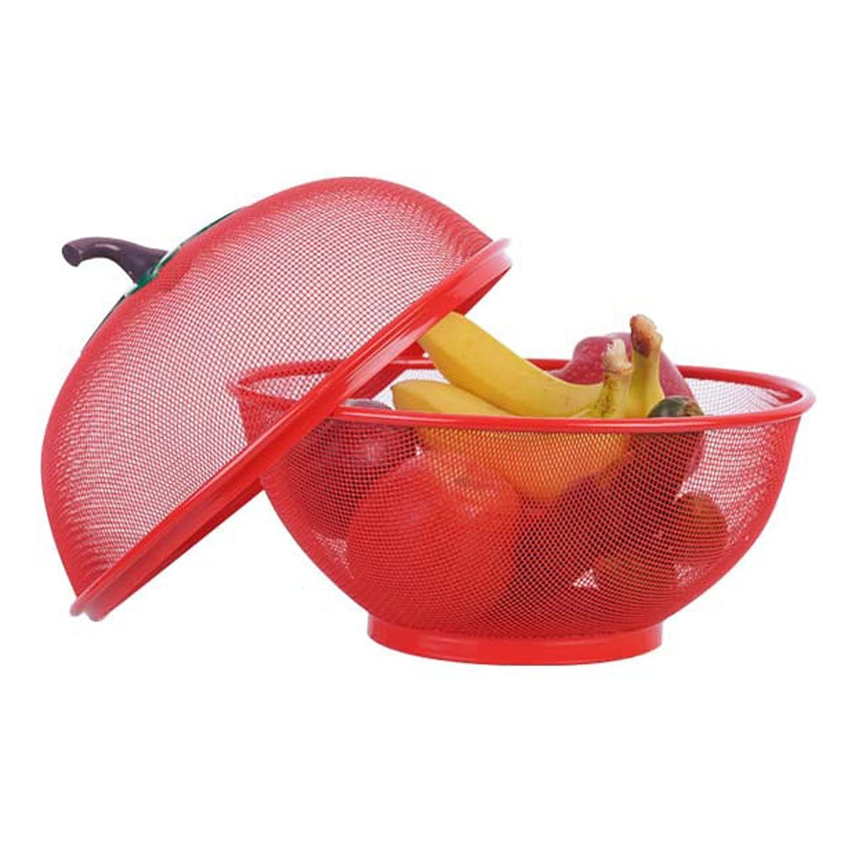 1276- Metal Wire Mesh Holder & Strainer for Fruits & Vegetables