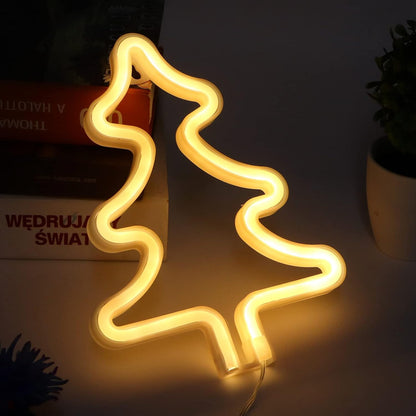 1126- Christmas Tree Neon Light Waterproof for Christmas Party Decoration for Bedroom Dinners