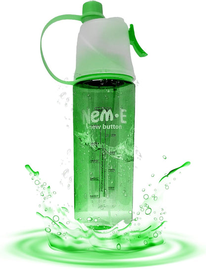 1535- Water Bottle Spray Mist Direct Drinking Water Bottle with Spray Outlet (Multicolour)