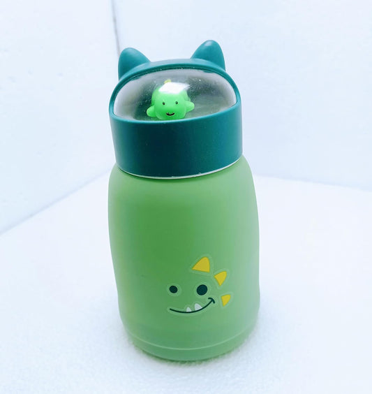 1095- Cute Creative Cartoon Printed Kids Glass Sipper Water Bottle for Kids