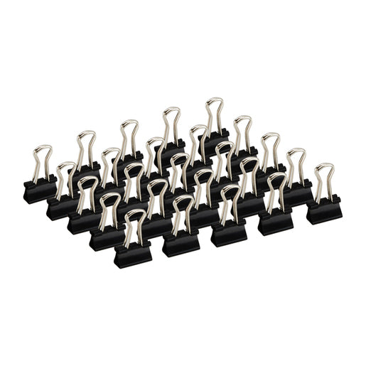 1037- 40 Pcs Black Binder Paper Clip, For Office