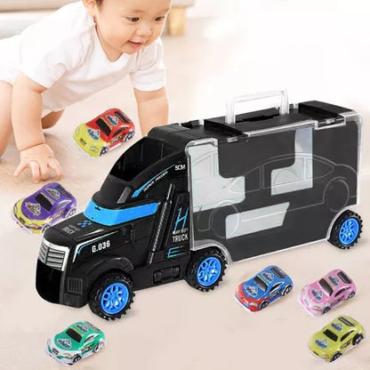 1112- 3 Mini cars with big Truck