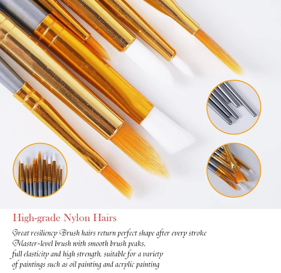 1735- 50 pcs Paint Brush  Set