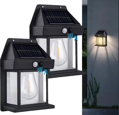 1641- 400 MAH Single Blub Solar Wall Light