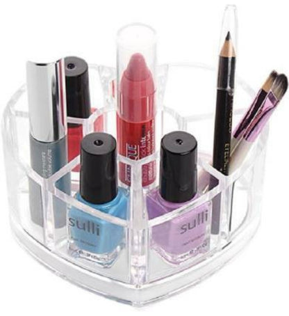 1611- Heart shaped cosmetic organizer