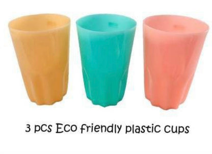 1594- 300ml Flower Shaped Plastic Tumbler