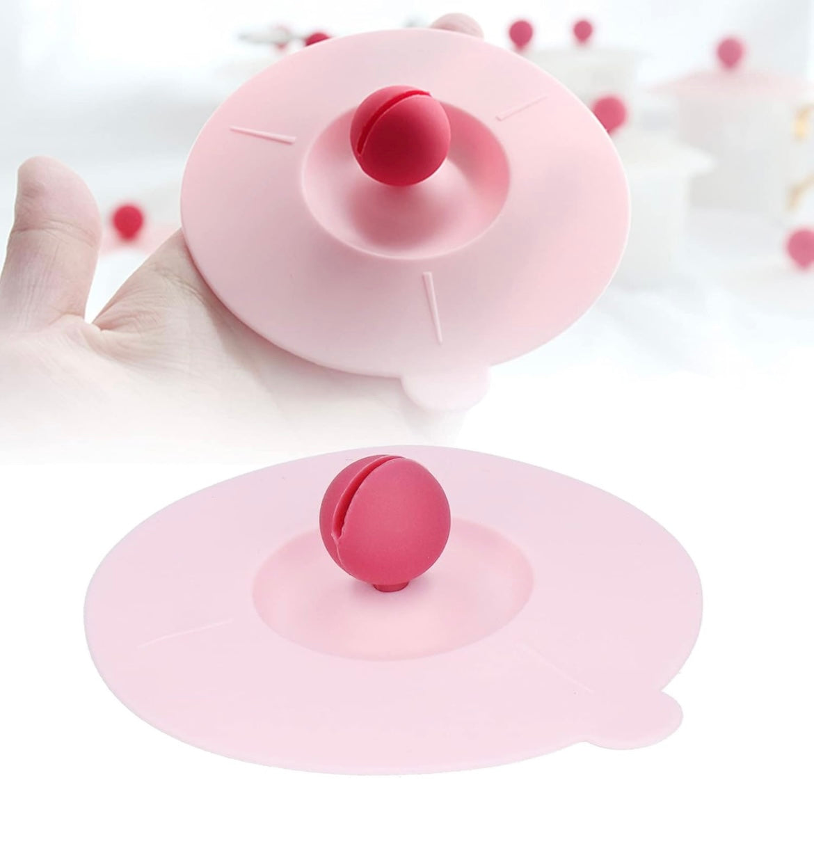 1577- Silicone suction Cup lid