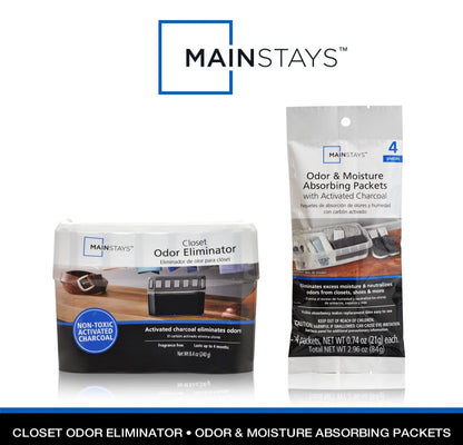 1515- Mainstays Odor and Moisture Absorbing Packets with Activated Charcoal