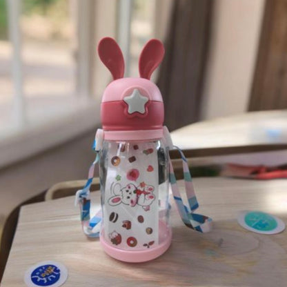 1679- Mickey Ears Kids Water Bottle With Rope