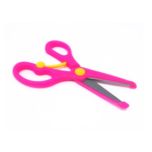 1054- Safety Scissors Kids Scissors School Scissors for Kids Children Toddler Stationery Beginner Practice Handmade Small Scissors Safety Hemming