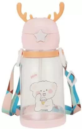 1677- Deer Horn Kids water bottle with rope