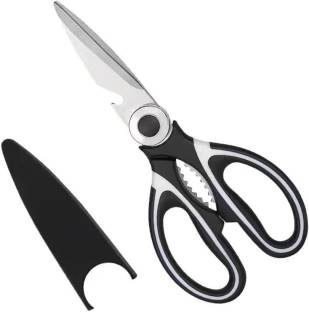 Heavy Duty Scissors for Kitchen Use Chicken, Poultry, Fish, Meat Vegetables Scissors  (Set of 1, Black)