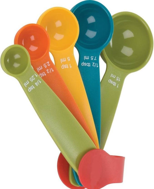 Measurement Measuring Colorful Plastic Spoons Set 5 Pcs Measuring Cup Set
