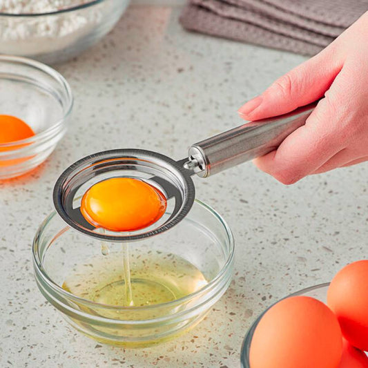 1289- Stainless Steel Egg Separator Egg Yolk Filter Strainer